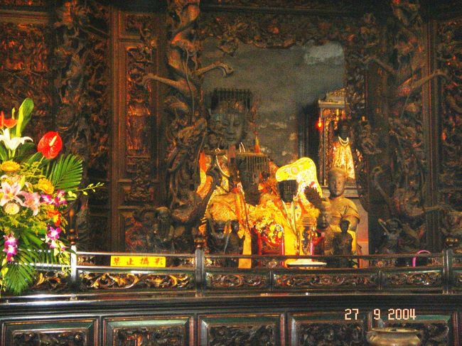 古都　鹿港<br />媽祖像を祭ってある天后宮