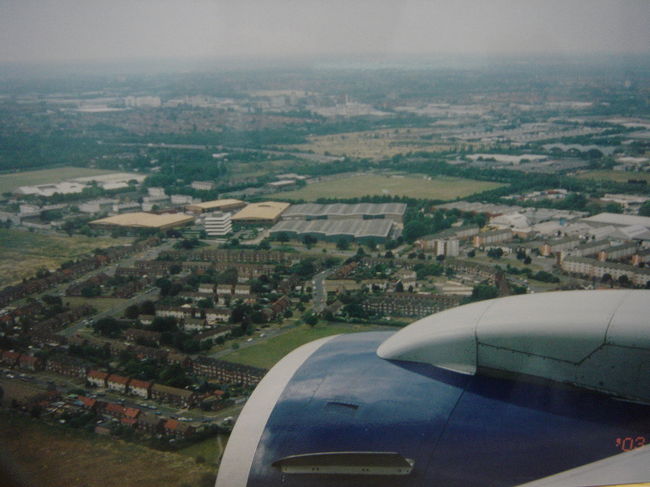 もう直ぐ、ヒースロー空港に到着です！