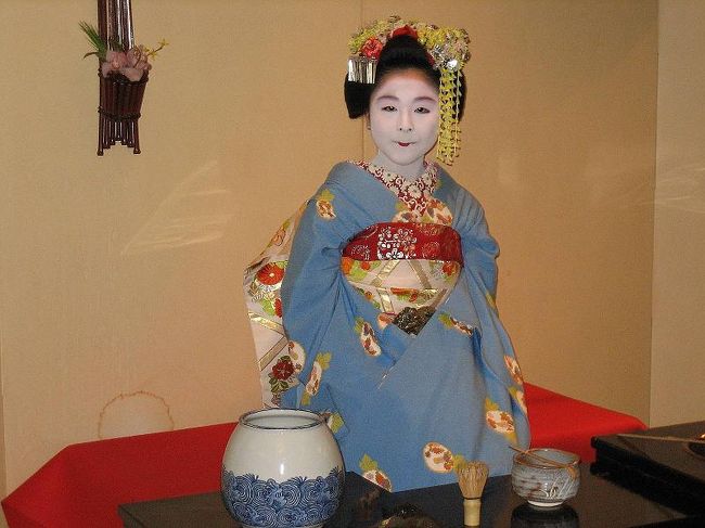 京都国際ホテルで舞妓さんと記念撮影