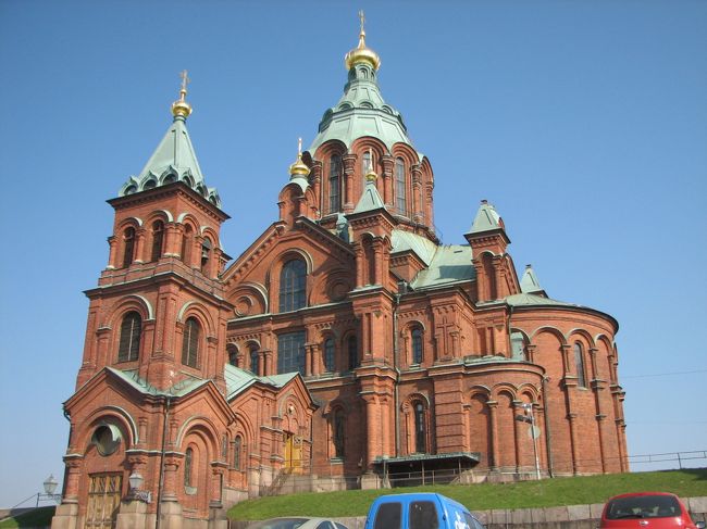 ヘルシンキ、もうひとつのランドマーク、ウスペンスキー寺院。人生初のロシア正教会。