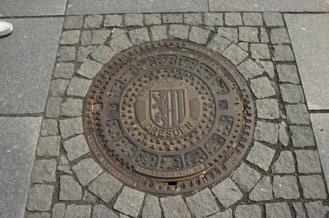 ドレスデンのマンホールのフタ