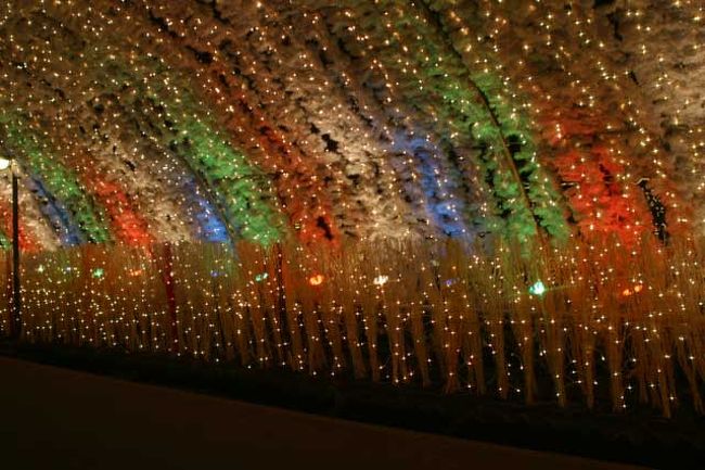 毎年何処か少しずつ変更があります。今年は、トンネルの中がカラフルに…。