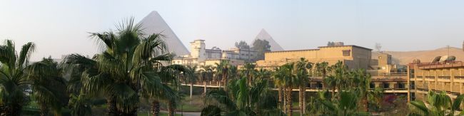 ホテルの部屋からの眺め