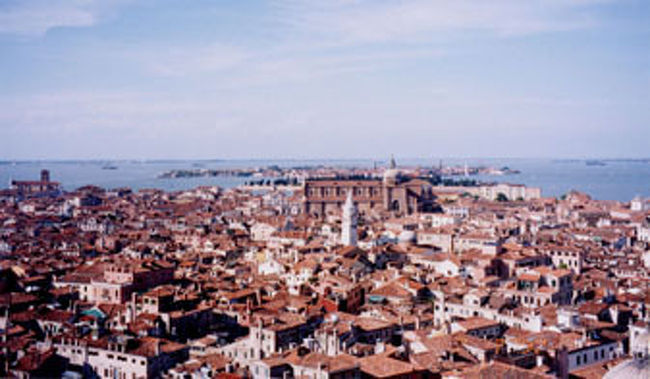 大鐘楼から見るヴェニスの町並み