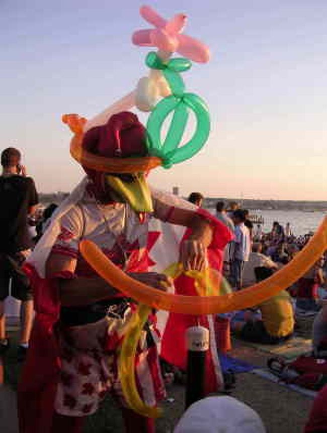 イングリッシュベイでの花火の前