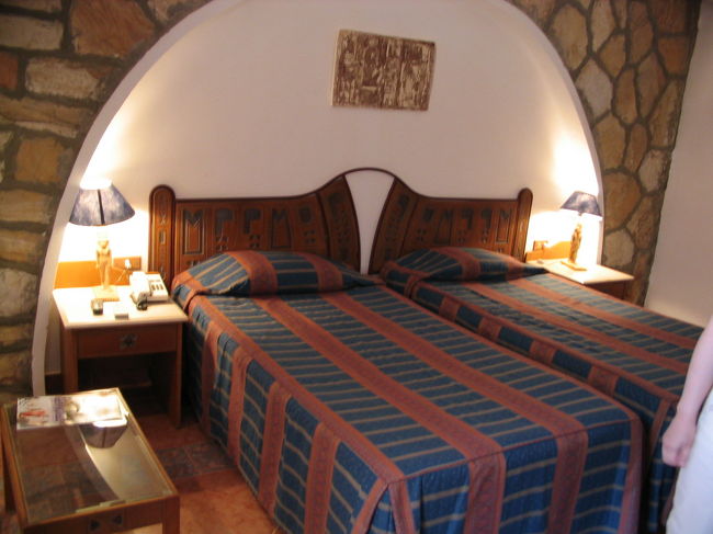 アブシンベル着１３：３０、ホテルへ直行チェックイン。