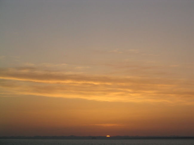 御来光。６時２０分