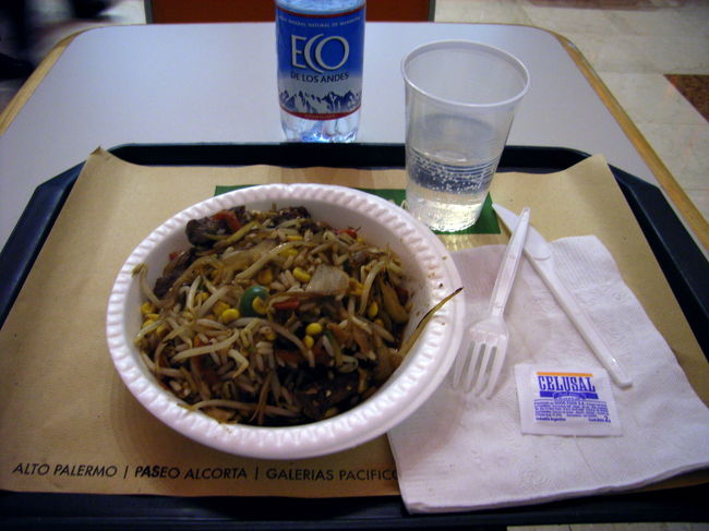 ショッピングモールで食べた牛肉チャーハン。美味でした。<br />空港へは初日と同じおじさんのボロ車で送ってもらいました。他にタクシーにも乗ったけど特にボラれたり、危険な目に遭うこともなく総じて親切にしてもらったなー。