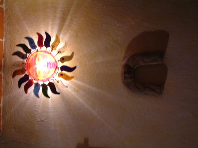 タスコは芸術の町<br />ホテルにもかわいいオブジェがありました