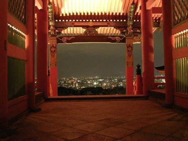 清水から見た京都の夜景