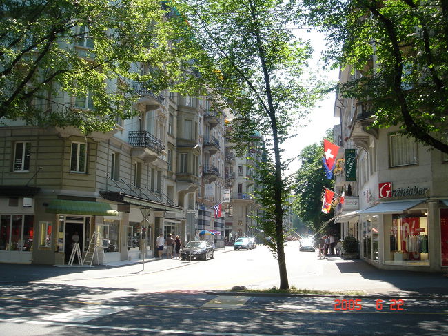 ルツエルンの街並み。