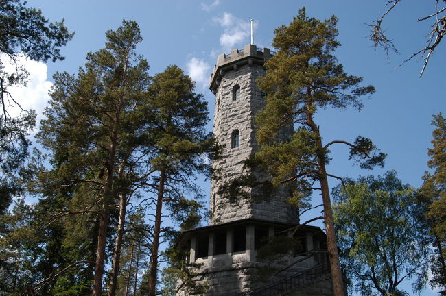 アウランコ国立公園展望台。螺旋階段を登ると、素晴らしい眺めです<br />