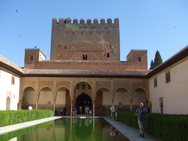 グラナダのアルハンブラ宮殿。飛んでいるのは「ツバメ｣です。