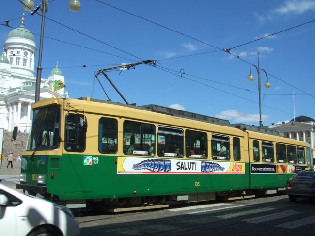 トラムが走っていました。