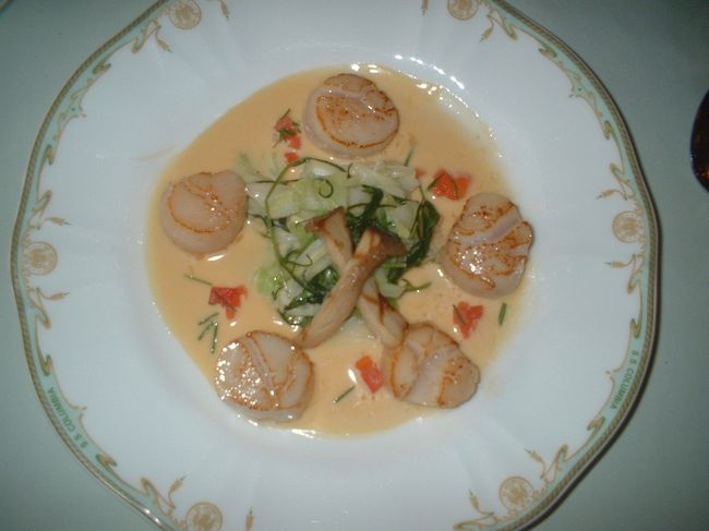 帆立貝のソテー<br />ウニ風味のバターソース