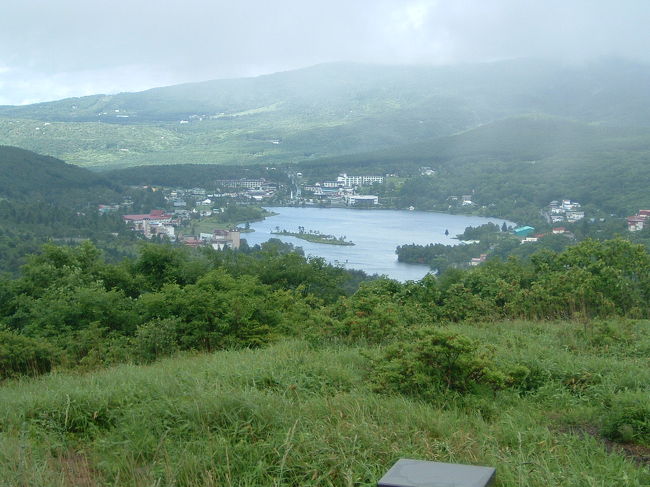 白樺湖に下りる途中の展望台で。<br />白樺湖には直接寄りませんでしたが、美しい風景が見れたのでとりあえず満足です。