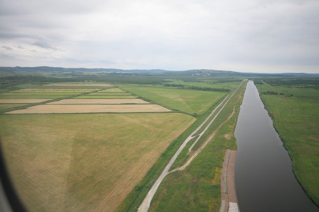 　もう着陸です、稚内空港は稚内市の中心地から西に８ｋｍ位の所にあります。