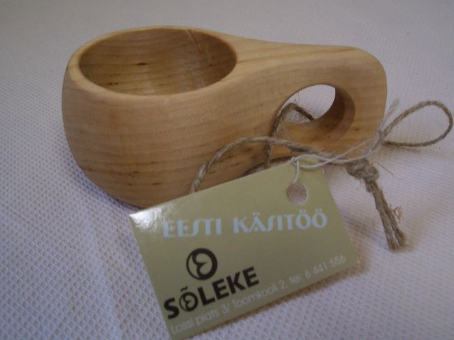 タリンにて。<br />ククサ。<br />贈られた人は幸せになるとか。<br />自分宛には買わないと聞いて･･･<br />幸せになって欲しい人にあげることにしました。