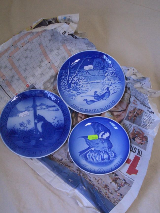 コペンハーゲンにて。<br />蚤の市で買ったイヤープレート。