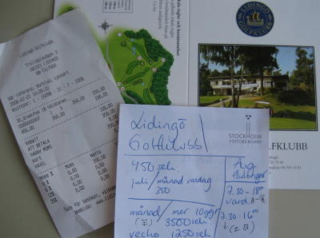 スコアーカードとコースガイド