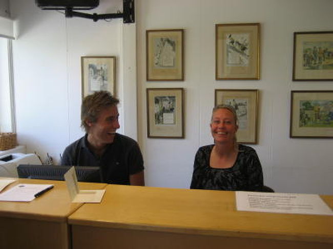 受付・近いコースなので混んでいました