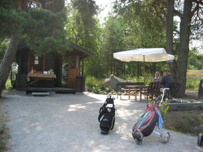 ハーフを終わって所の休憩所