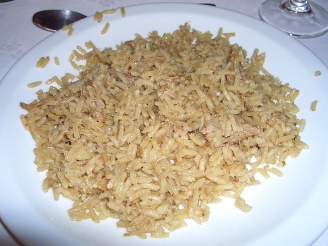 2006年6月27日13：10　ポルトでのランチは鴨ごはん。