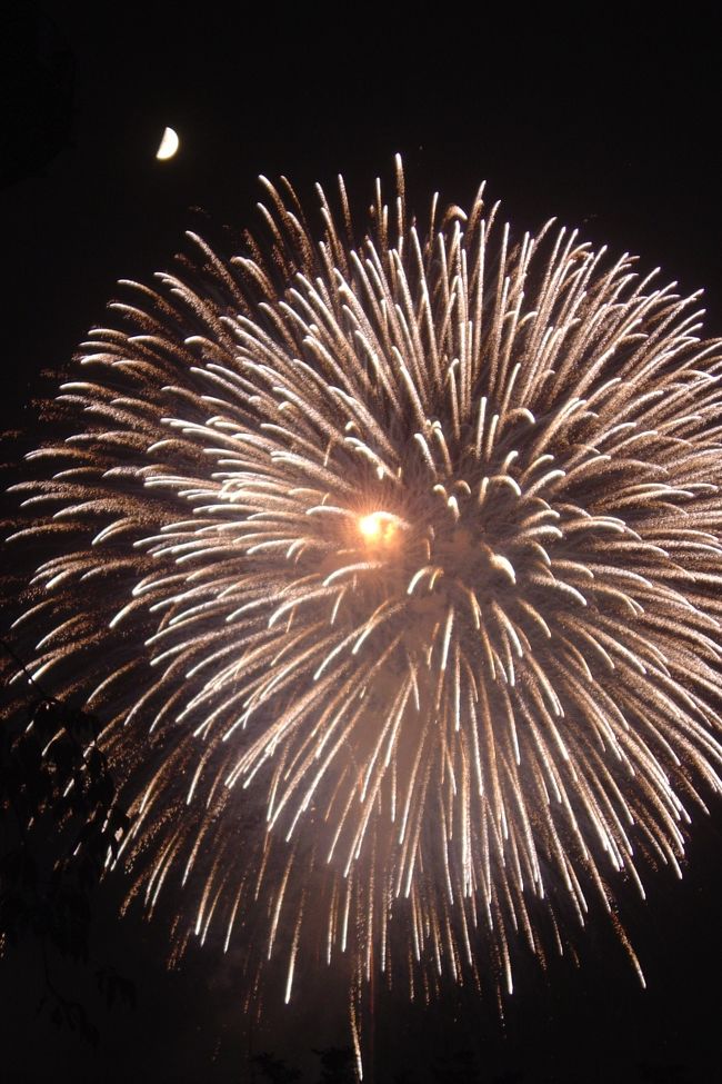 正三尺玉」と復興祈願花火「フェニックス」長岡市制100周年祝い花火