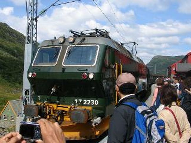 フロム鉄道<br />ミュールダールからフロムに向います。