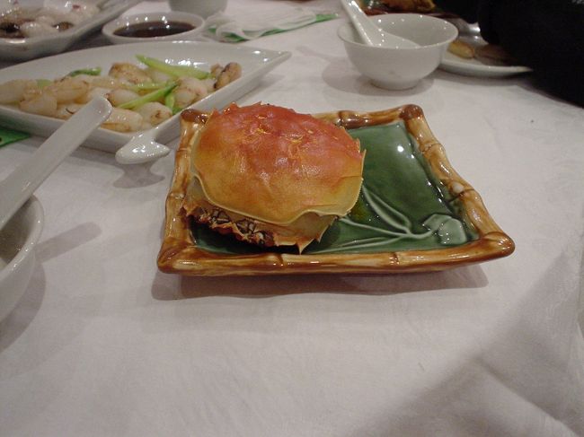 上海蟹は最高に美味いわい。