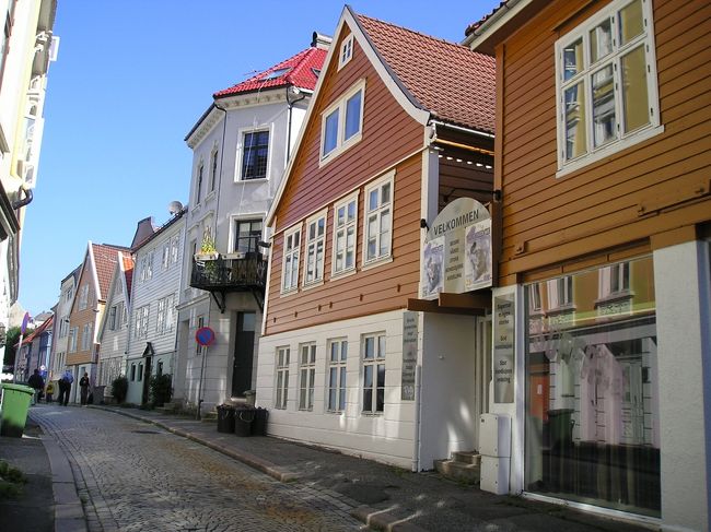 北欧風の建物が並ぶ通り