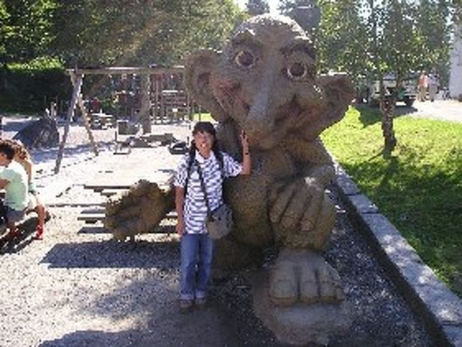 ヴォスの町でも見たようなトロール人形