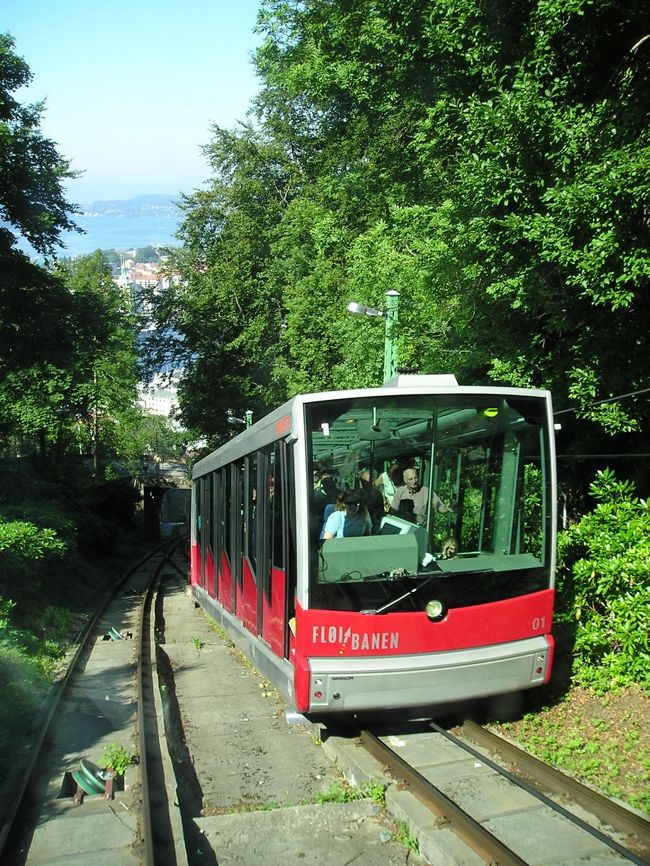 ちょうど真ん中辺りですれ違います