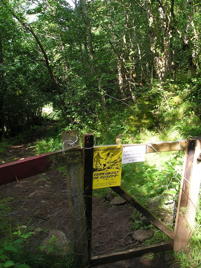 牛止めのフェンス<br /><br />何箇所かで、こういうフェンスがありました。