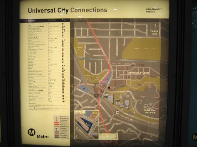 ユニバーサルシティ駅。<br />この地図を頼りに歩いてしまった。