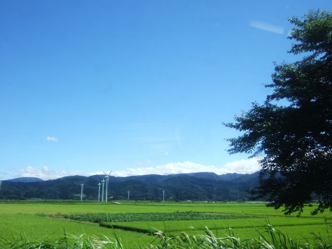 遠くに風車(でいいんだっけ？)が見える。<br />テレビとかでは知っていたけど、実際に見たのは初めて。<br />