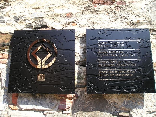 ブリッゲンの井戸の横にあるプレート