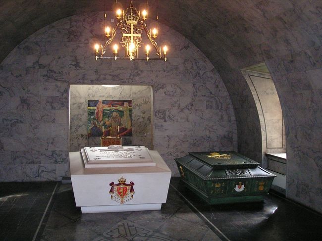 アーケシュフース城内<br /><br />王室の人の棺