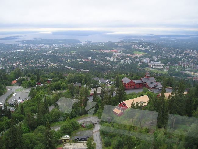 ジャンプ台のてっぺんからの眺めです。