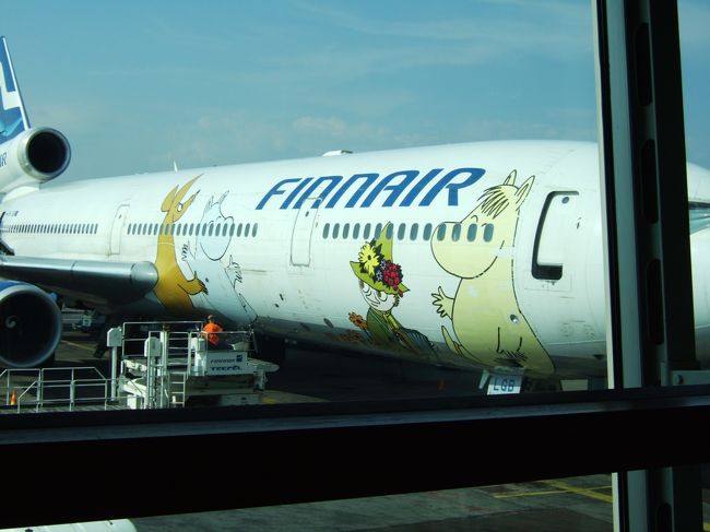 　行きも帰りも機体にムーミン！<br />　関空では撮りにくかったキャラクターが、やっと撮影できました。