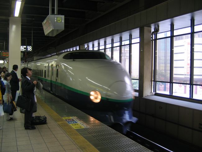 早起きして新幹線でひとまず高崎へ。十両編成なのに7号車以降は乗車できない変な列車でした。