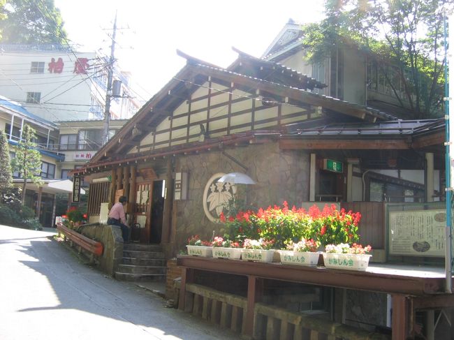 15分ほど山を登ると温泉街がありました。有名な公衆浴場「大湯」に入ります。内湯と露天風呂両方入れて300円は安い。