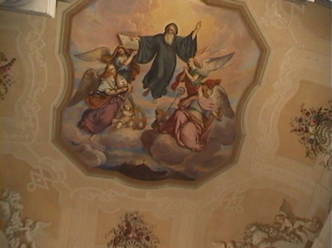 メルク修道院の天井のフレスコ画です。