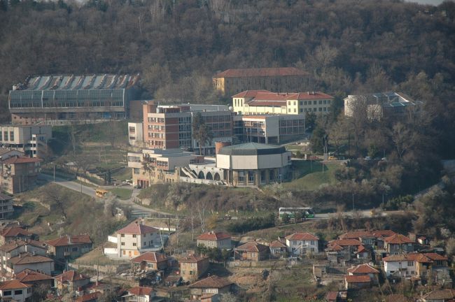 ヴェリコ・タルノヴォ大学が見えます。