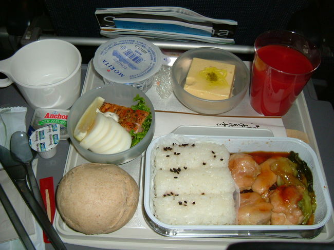 初のSAS航空の機内食<br />旅の楽しみの一つでもあります。