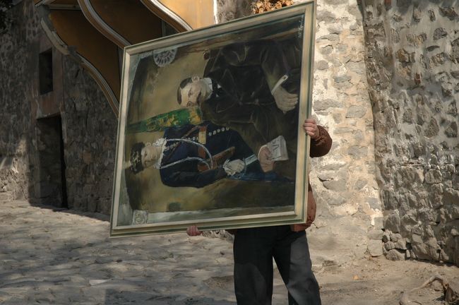 絵画を運んでおられましたが、この絵はとても色合いが良かったです。