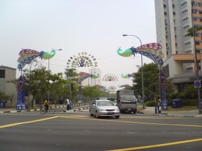 次の日はリトルインディアへ向かいました。<br />現在ヒンドゥー教のお祭りの期間だったようで、地元の人、観光客でいっぱいでした。<br />リトルインディアアーケードではお祭り用の飾り、キャンドル、またはインド映画のスターが印刷されたお祭り用のポストカード、ポスターが沢山売られていました。<br />テッカモールでも中のお店がセールをしていました。<br />現地テレビでもお祭り、夜のライトアップについては深夜ニュースで放映していました。<br />昼間でもメイン通りは飾りでいっぱいでした。