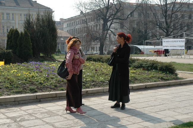 市民公園で見かけた現地の女性です。