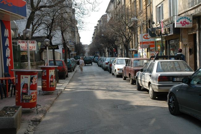 ソフィアの裏通りです。