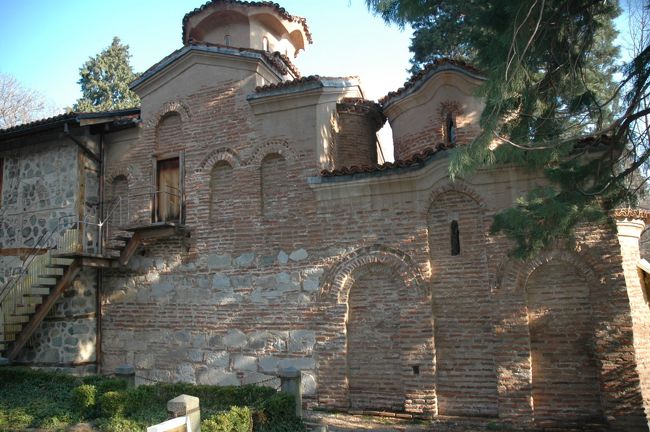 ボヤナ教会はレンガ造りです。